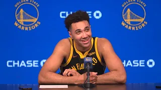 Trayce Jackson-Davis on BREAKOUT Game For Warriors vs Celtics | Postgame Interview 12/19/23