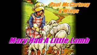 Mary Had A Little Lamb-Paul McCartney&Wings
