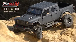 RC SCALE 🏁 JEEP GLADIATOR 1/10 Crawler Best Hard Models, KillerBody KIT assembled 4x4 Rc Off Road