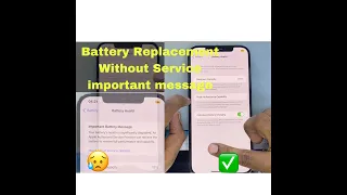 iphone 12 pro max battery replacing without service important message