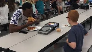 FSU football star shares special lunch with middle schooler