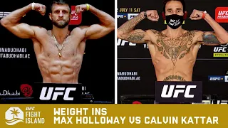 MAX HOLLOWAY & CALVIN KATTER WEIGH IN