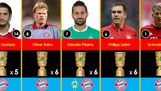 Top 14 Players Who Won Most DFB Pokal Trophy