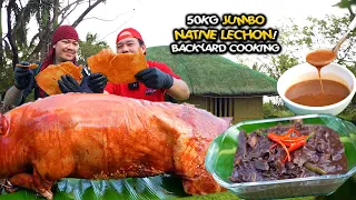 50KGS NATIVE LECHON BABOY | TINUMIS RECIPE | BACKYARD COOKING | KUYA DEX (HD)