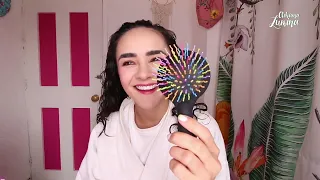 ✨TESTING THE RAINBOW BRUSH ON OUR CURLS: WILL IT WORK? 🧐🙊✨ #curlyhair #curly #haircare #curlytips