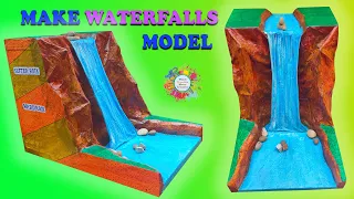 How to make Waterfall Model with Thermocol School Project