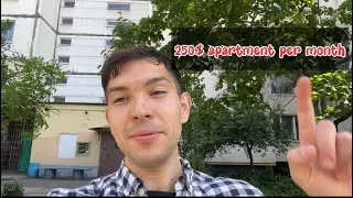 Ukrainian apartment tour in Kyiv🇺🇦| 250$ per month