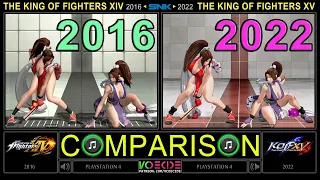 [KOF XV] Character Comparison of The King of Fighters XV (KOF XIV vs KOF XV) Side by Side | VCDECIDE
