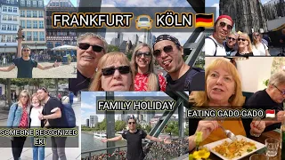 EKI - EATING INDONESIAN FOOD IN GERMANY (FAMILY HOLIDAY AT FRANKFURT TO KÖLN 🇩🇪