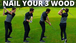 CRUSH YOUR 3 WOOD FROM THE FAIRWAY - Simple golf swing moves with slow motion footage