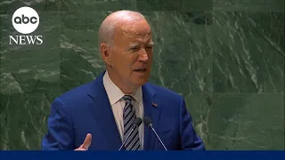 WATCH: Pres. Biden delivers remarks at United Nations General Assembly | ABC News