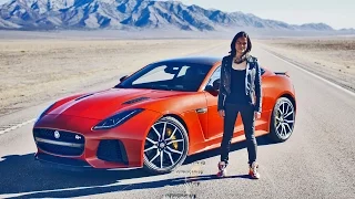 Michelle Rodriguez drives 200 MPH Jaguar F-TYPE SVR