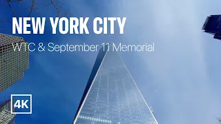[4K] New York City 🗽 Winter Walk - World Trade Center & 9/11 Memorial [Jan. 2022]