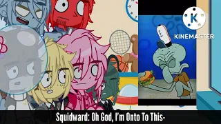 SpongeBob Characters React To Mr Krabs Eats Arby's