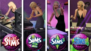 Sims 1 vs Sims 2 vs Sims 3 vs Sims 4 - DJ Booth