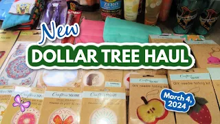 Fun New DOLLAR TREE HAUL!  March 4, 2024