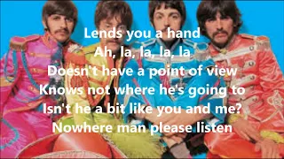 Nowhere man with lyrics(The Beatles)