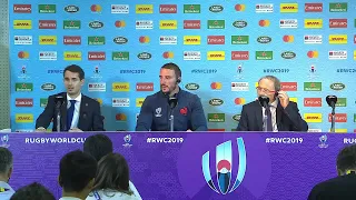 Conference de presse d'apres-match de l'equipe de France