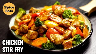 CHICKEN STIR FRY RECIPE | QUICK AND EASY CHICKEN STIR FRY | STIR FRY CHICKEN