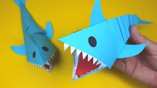 Moving Paper Shark | Paper Crafts for Kids