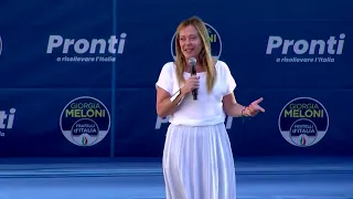 GIORGIA MELONI IN PIAZZA A MILANO