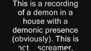 Demon/Ghost Voice Recording