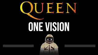 Queen • One Vision (CC) (Upgraded Video) 🎤 [Karaoke] [Instrumental Lyrics]