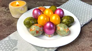 How to BEAUTIFULLY color eggs for Easter without DYES! Golden eggs in your home 🥚