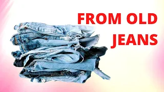 FANTASTIC DIY OLD JEANS TRANSFORM IDEAS // Don't Trash Old Jeans // RECYCLING OLD CLOTHES