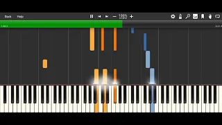 Erik Satie - Gymnopédie no.1 - Piano Tutorial - Synthesia HD 60 fps