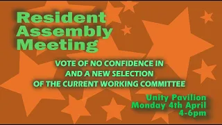 Residents' Assembly Meeting - New selection of the current working committee