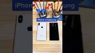 Which phone powers ON first? Note 10 vs xs Max phone test  #galaxy #mobile #apple #cell #wireless