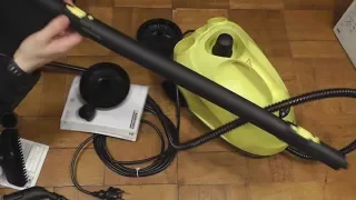 Распаковка и тесты парогенератора. Пароочиститель Karcher SC 2