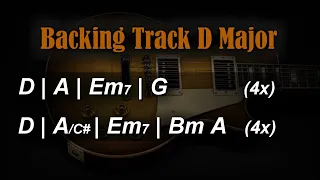 Rock Backing Track D Major | 120 BPM | Guitar Backing Track
