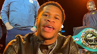 Devin Haney says Ryan Garcia was DRUNK at presser! SMELT like beer at FACE OFF!