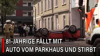 81-JÄHRIGE FÄLLT MIT AUTO VOM PARKHAUS UND STIRBT #germany #news