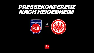 "3 Punkte geholt, ohne zu glänzen" I Pressekonferenz nach 1. FC Heidenheim - Eintracht