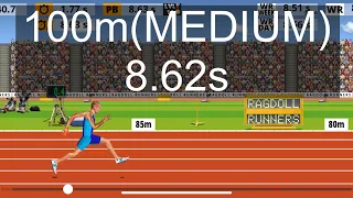 【記録更新】Ragdoll Runners 100m(MEDIUM) 8.62s 36位