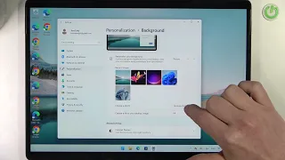 Microsoft Surface Pro 8 - How To Change Screen Wallpaper