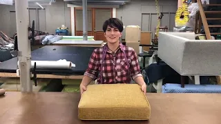 Upholstery Method - HOW TO MAKE A BOXED AND WELTED CUSHION FOR UPHOLSTERY