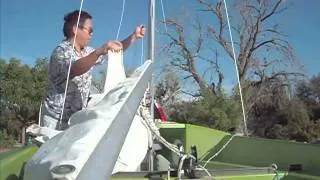 Sailing Basics: How to Rig Small Sailboat Like FJ 13 (20101001sailing1-2)