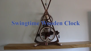 Swingtime Wooden Clock
