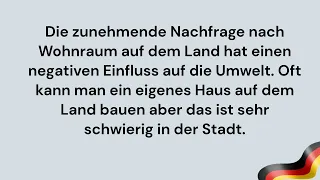 sprechen Stadtwohnung oder Haus im Grünen