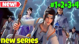 powerfull sword master episode 1 to 4 in hindi explaination| btth