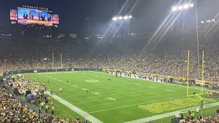 National Anthem by Katrina Elam Detroit at Green Bay with F-15E flyover 20 September 2021