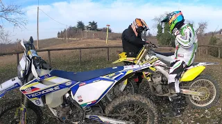 RAW Enduro Suzuki Rmz 250 vs Husqvarna Fe 350 Akrapovic x2