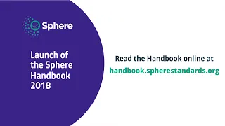 Launch of the Sphere Handbook 2018 - Geneva, 06.11.2018