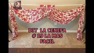 DIY CENEFA DRAPEADA # 19 /DIY EASY SWAG # 19/  DRAPE RIDEAUX /dökümlü perdeler / Vecch