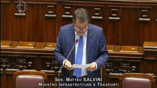 Il ministro Salvini risponde al Question Time alla Camera dei Deputati (20 settembre 2023)