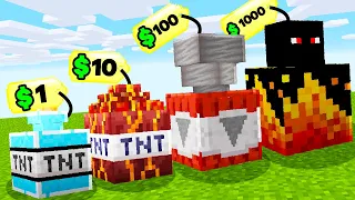 A CADA XP A TNT EVOLUI NO MINECRAFT